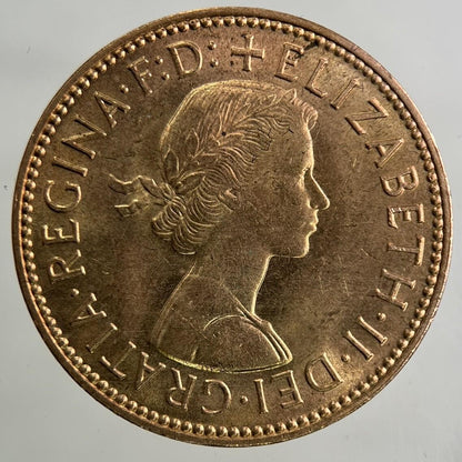 1966 Elizabeth II 2nd Half-Penny Coin | Very Fine Grade