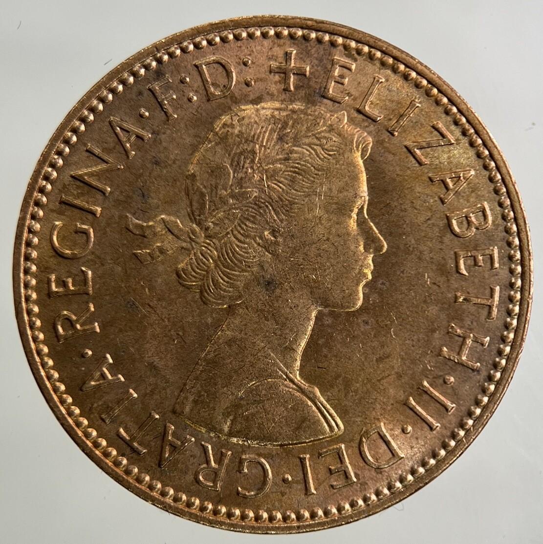 1966 Elizabeth II 2nd Half-Penny Coin | Very Fine Grade
