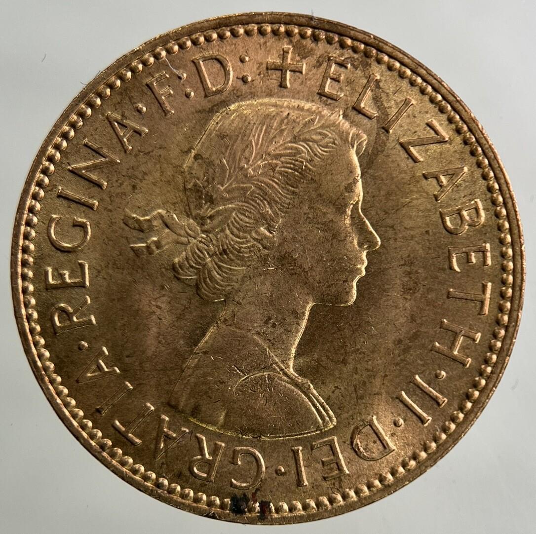 1966 Elizabeth II 2nd Half-Penny Coin | Very Fine Grade