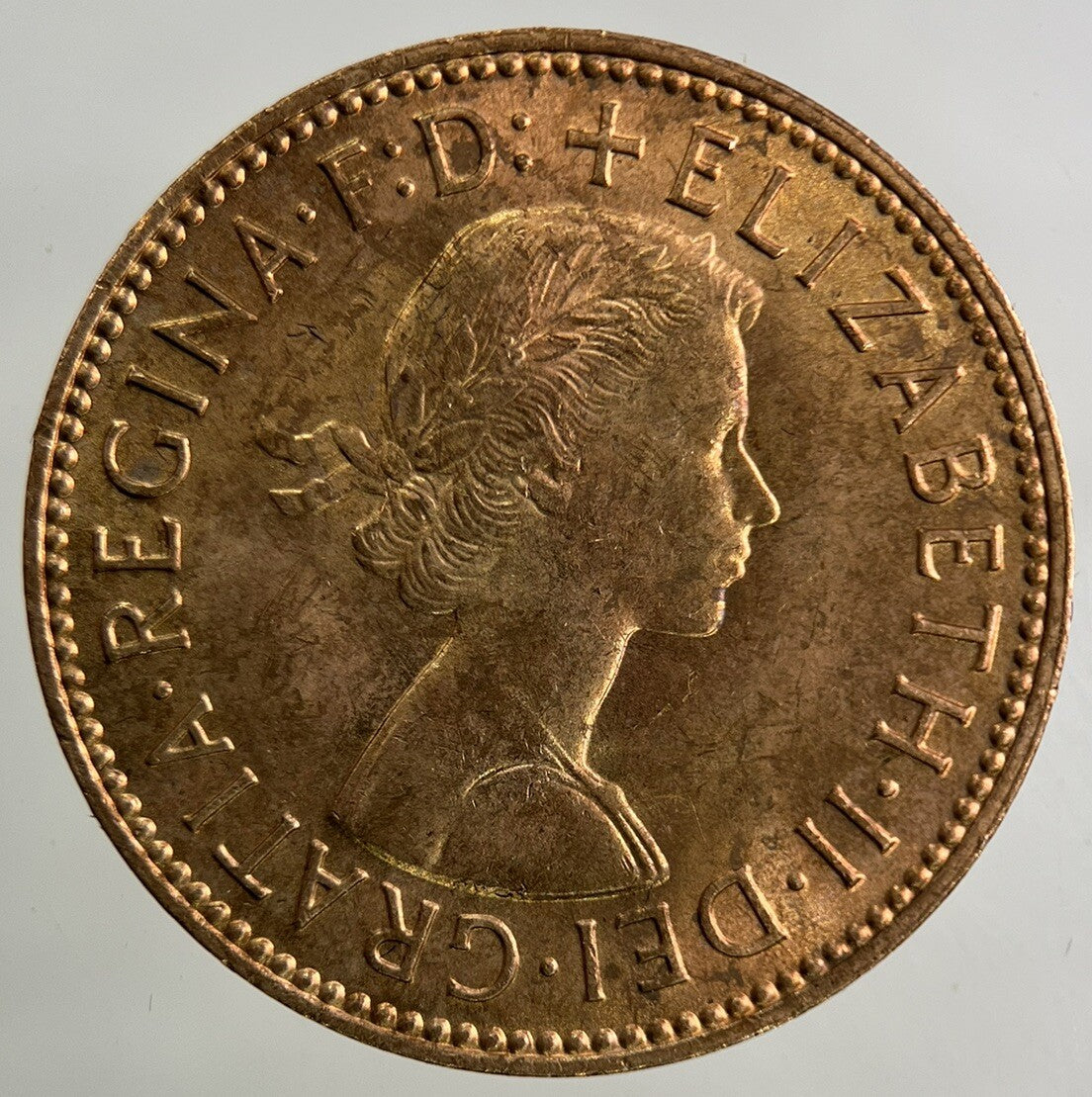 1966 Elizabeth II 2nd Half-Penny Coin | Very Fine Grade