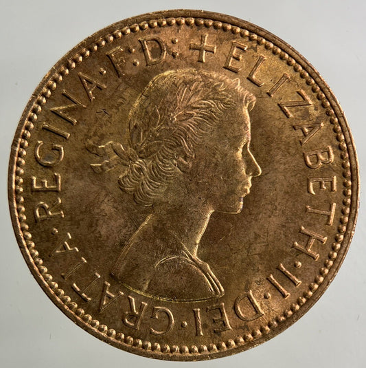 1966 Elizabeth II 2nd Half-Penny Coin | Very Fine Grade