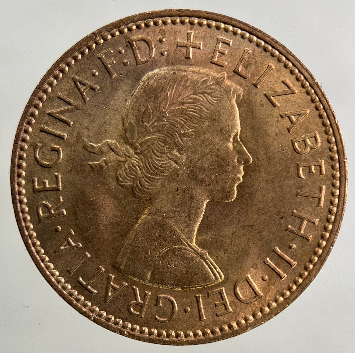 1966 Elizabeth II 2nd Half-Penny Coin | Very Fine Grade