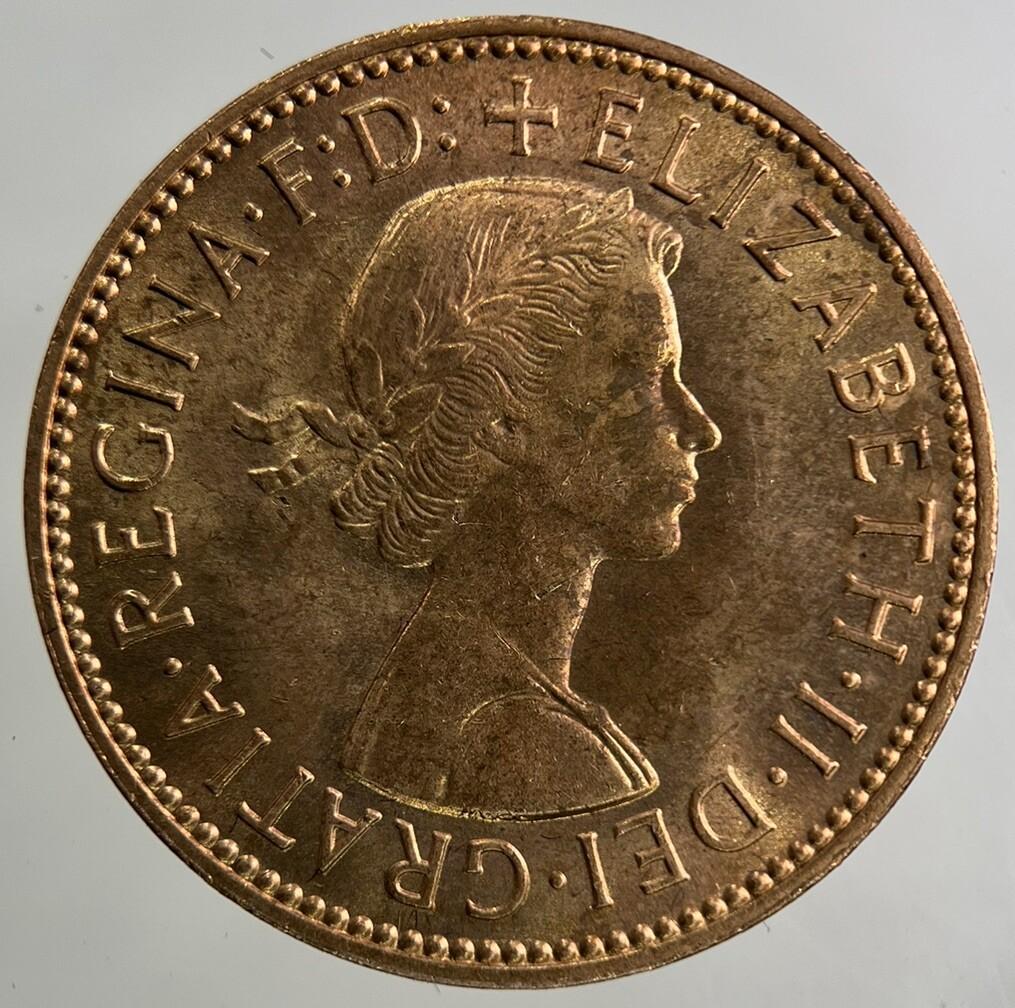1966 Elizabeth II 2nd Half-Penny Coin | Very Fine Grade