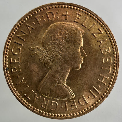 1966 Elizabeth II 2nd Half-Penny Coin | Very Fine Grade