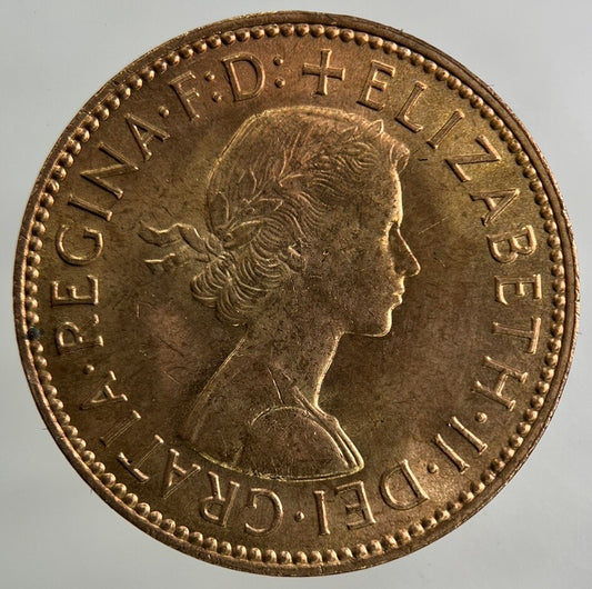 1966 Elizabeth II 2nd Half-Penny Coin | Very Fine Grade