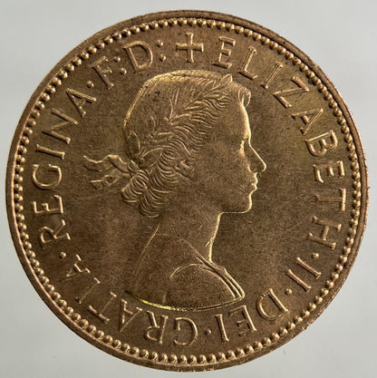 1966 Elizabeth II 2nd Half-Penny Coin | Very Fine Grade