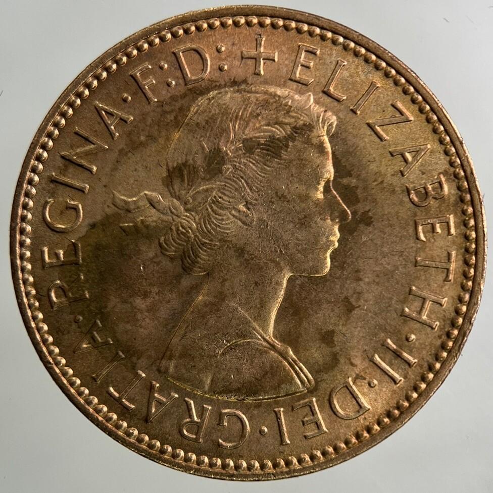 1966 Elizabeth II 2nd Half-Penny Coin | Very Fine Grade