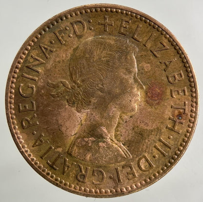 1963 Elizabeth II 2nd Half-Penny Coin | Fine Collectable Grade