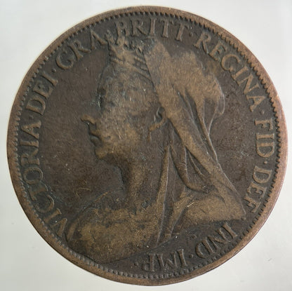 1900 Victoria One Penny Coin | Collectable Grade