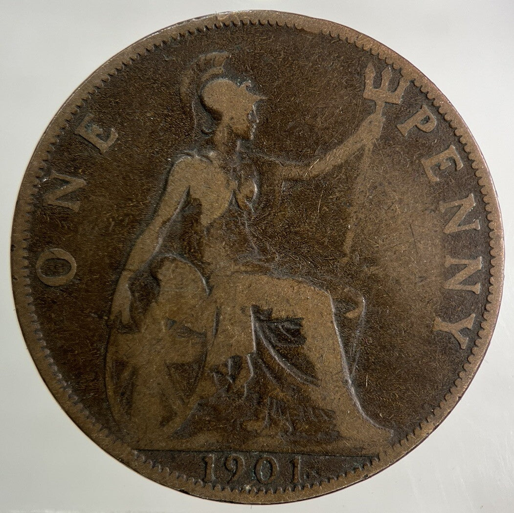 1901 Victoria One Penny Coin | Collectable Grade