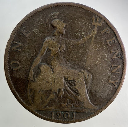1901 Victoria One Penny Coin | Collectable Grade