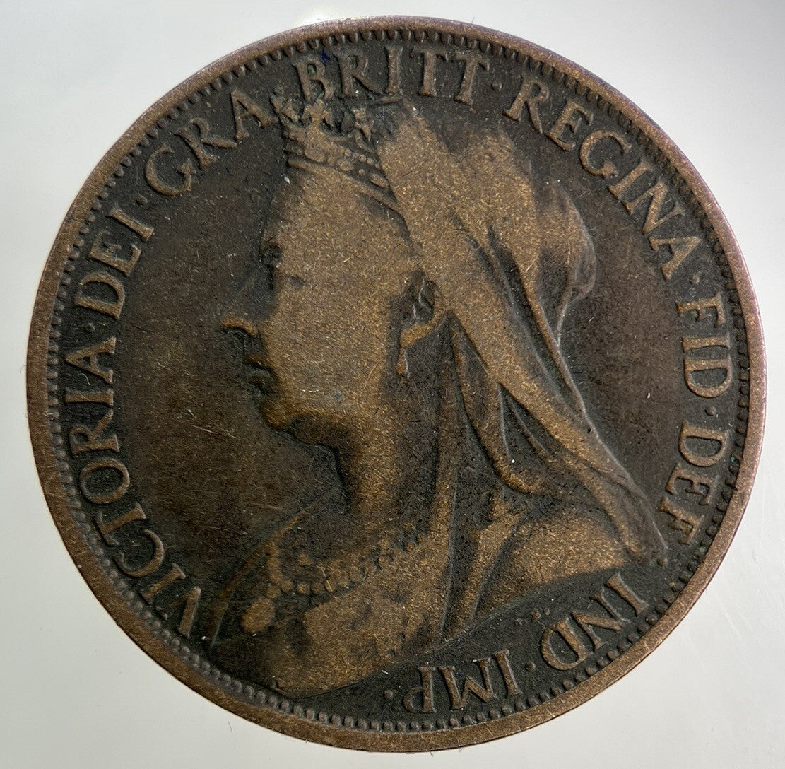 1896 Victoria One Penny Coin | Collectable Grade