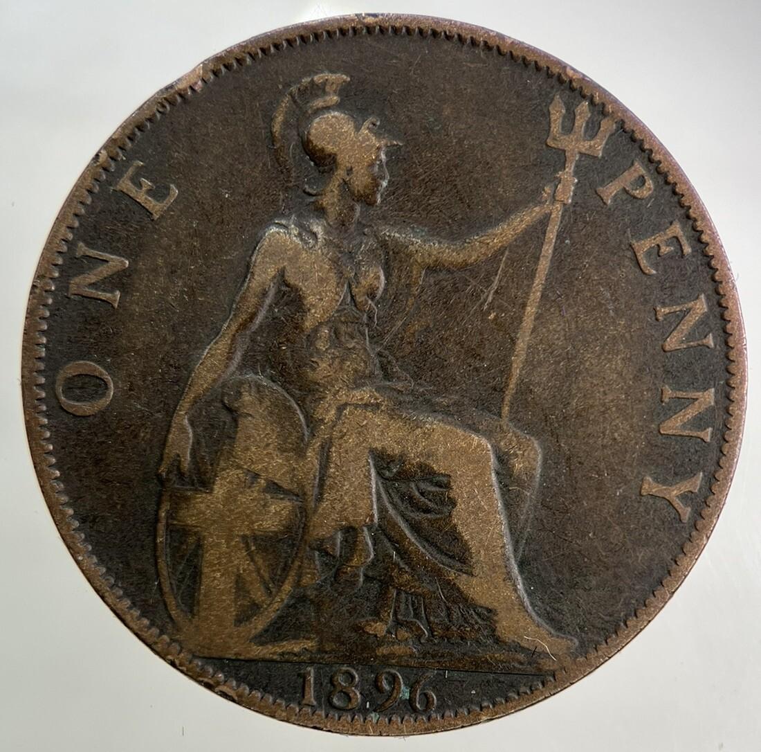 1896 Victoria One Penny Coin | Collectable Grade