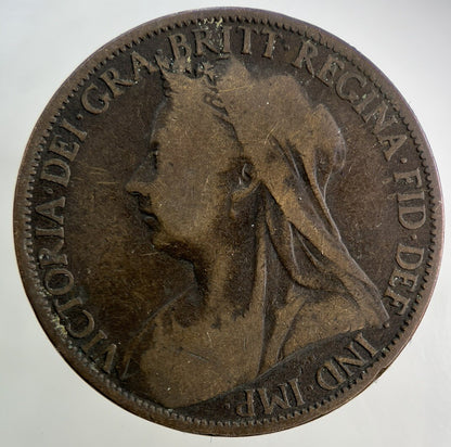 1900 Victoria One Penny Coin | Collectable Grade