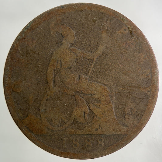 1888 Victoria One Penny Coin | Collectable Grade