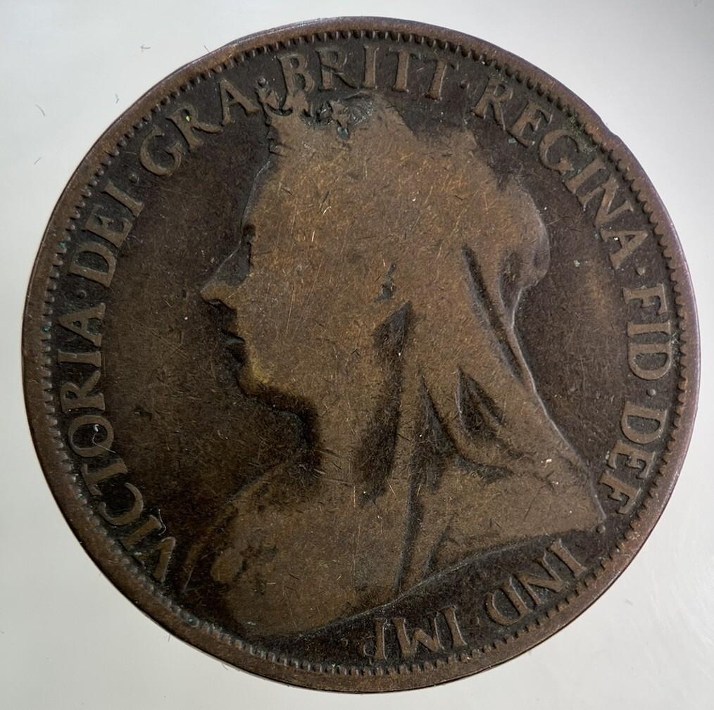 1896 Victoria One Penny Coin | Collectable Grade