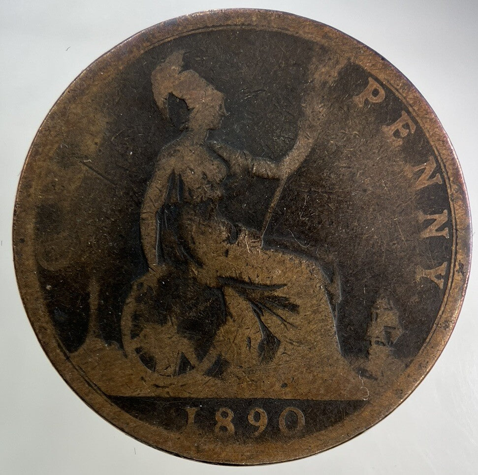 1890 Victoria One Penny Coin | Collectable Grade
