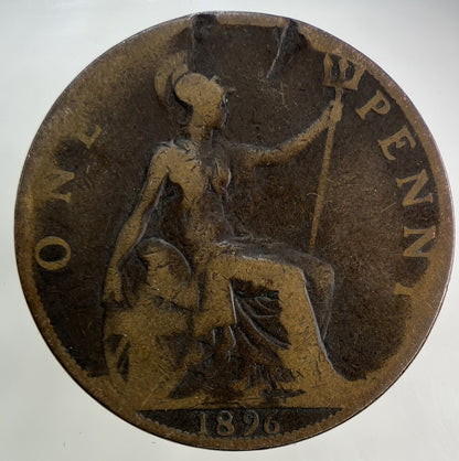 1896 Victoria One Penny Coin | Collectable Grade