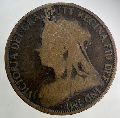 1896 Victoria One Penny Coin | Collectable Grade