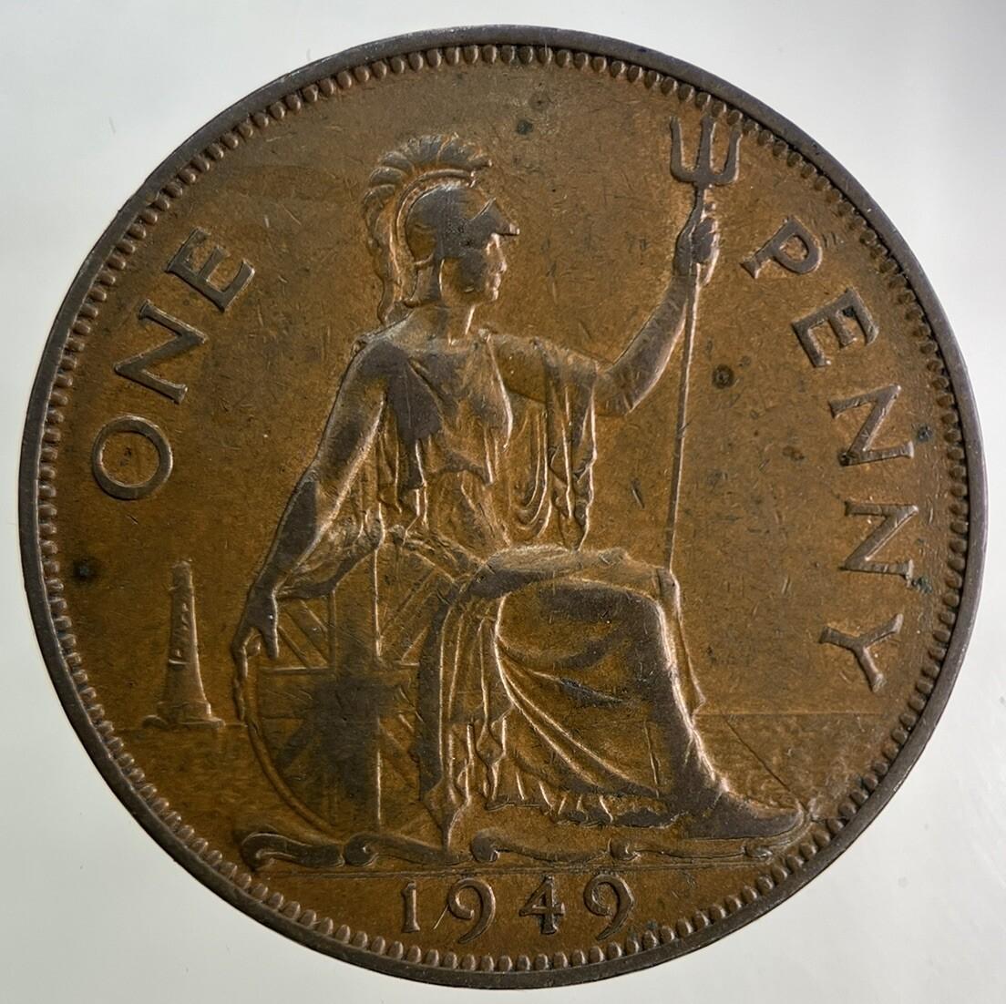 1949 George VI One Penny Coin | Very High Grade