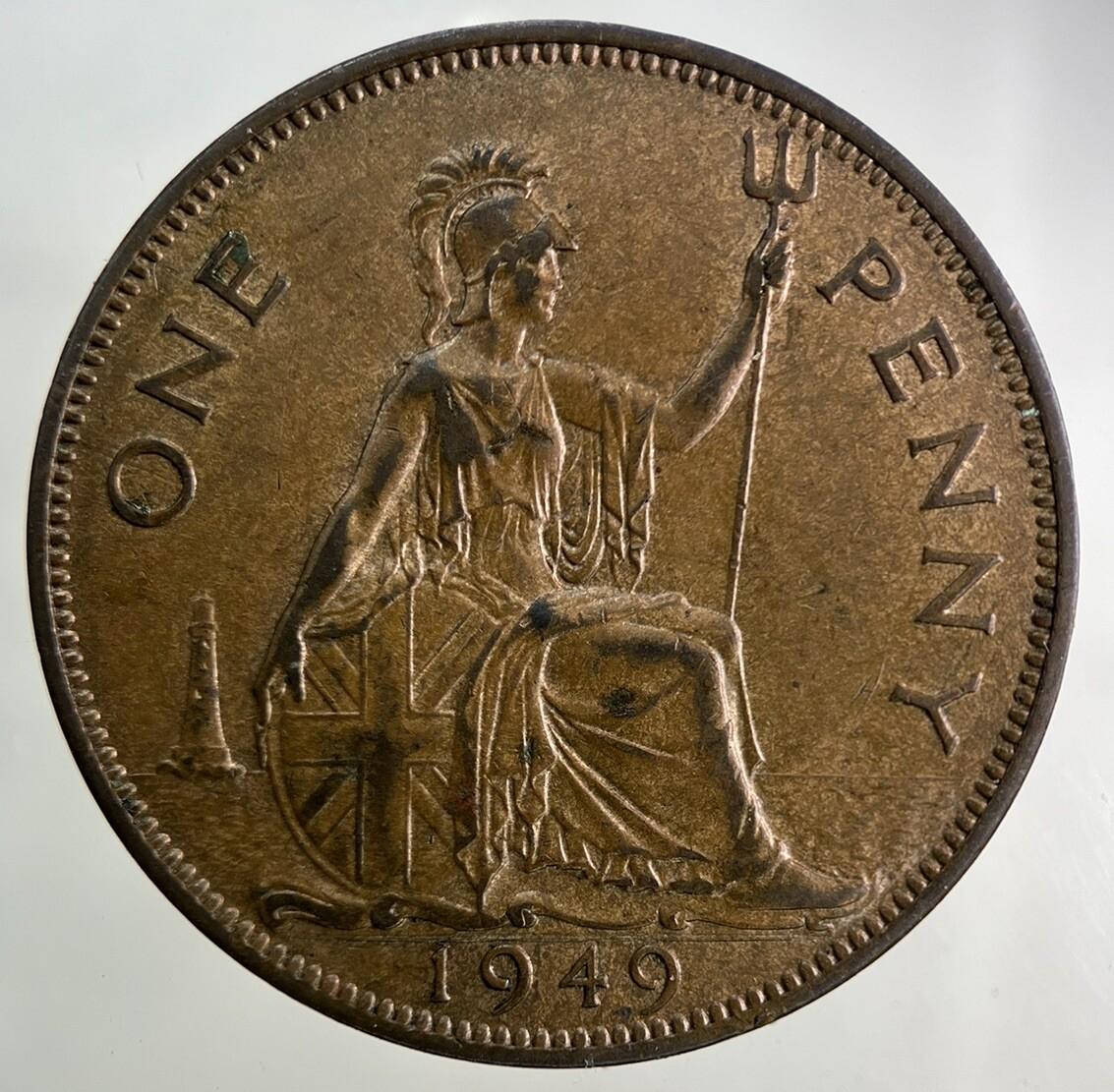 1949 George VI One Penny Coin | Very High Grade