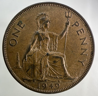 1949 George VI One Penny Coin | Very High Grade