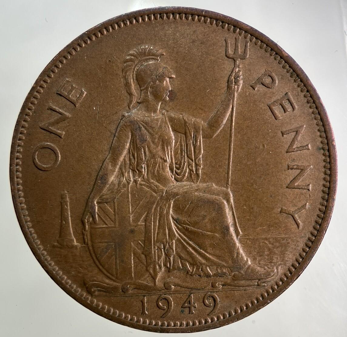1949 George VI One Penny Coin | Very High Grade