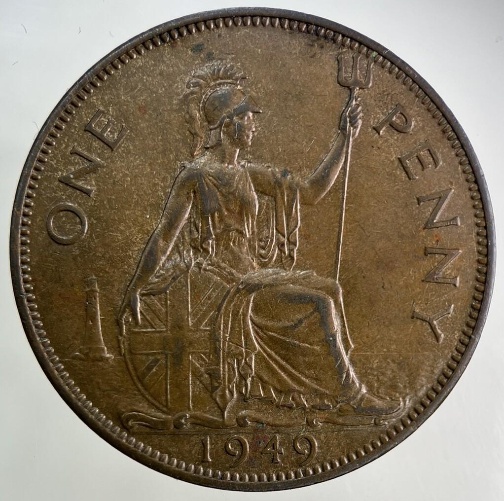 1949 George VI One Penny Coin | Very High Grade
