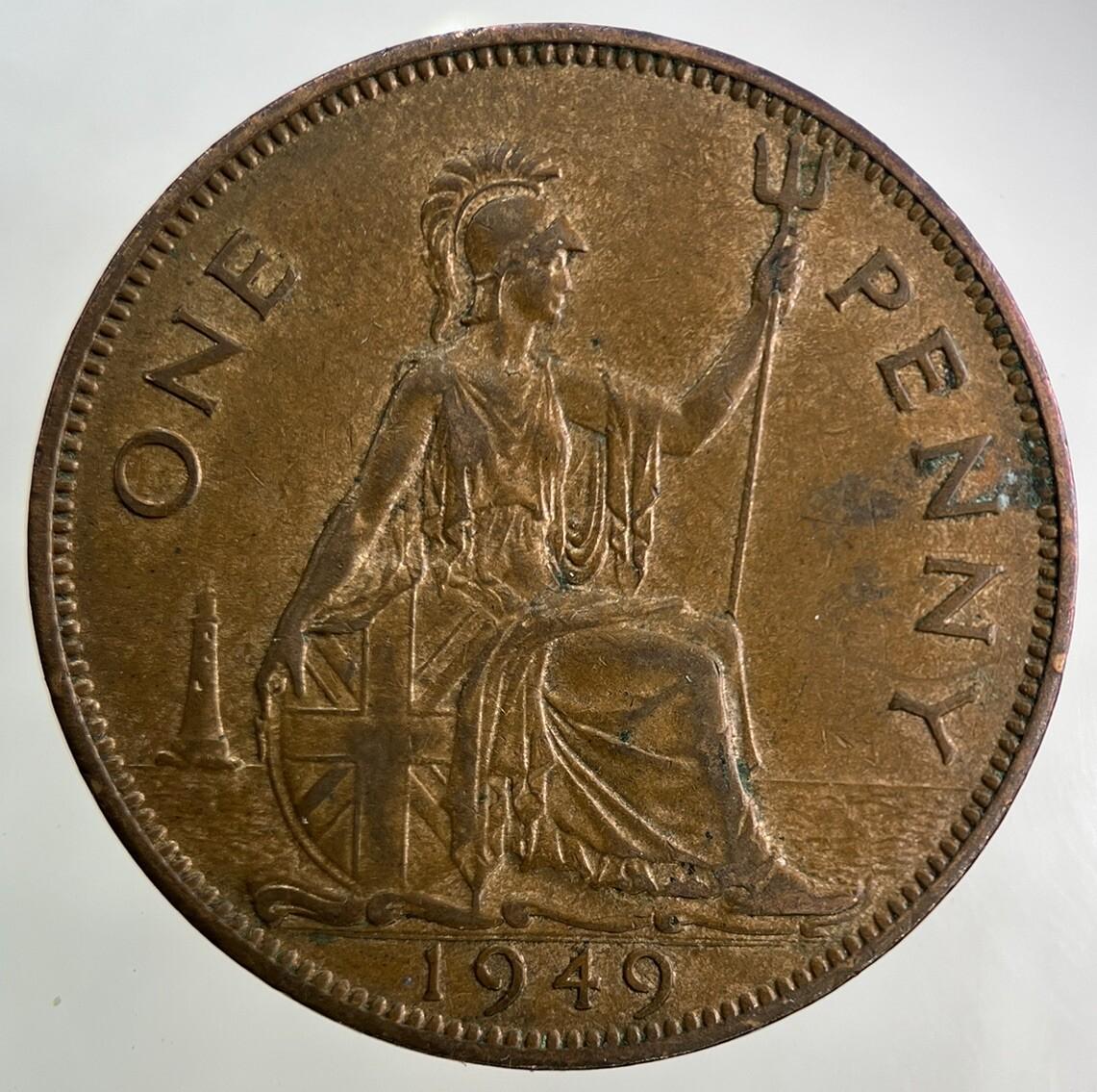 1949 George VI One Penny Coin | Very High Grade