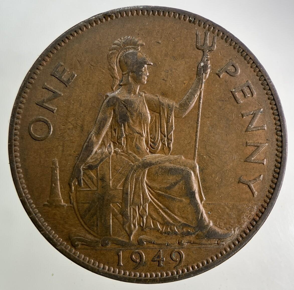 1949 George VI One Penny Coin | Very High Grade