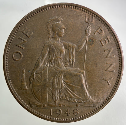 1948 George VI One Penny Coin | Very High Grade