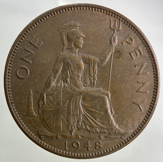 1948 George VI One Penny Coin | Very High Grade