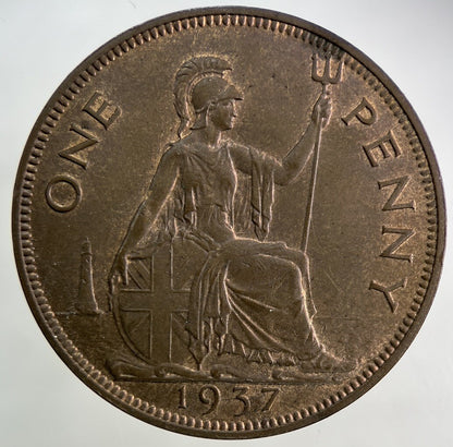 1937 George VI One Penny Coin | Very High Grade