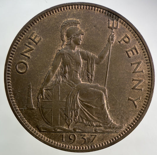 1937 George VI One Penny Coin | Very High Grade