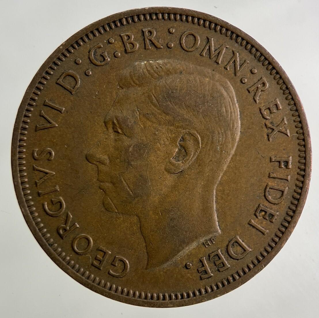 1952 George VI Half-Penny Coin | Very High Grade