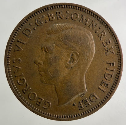 1952 George VI Half-Penny Coin | Very High Grade