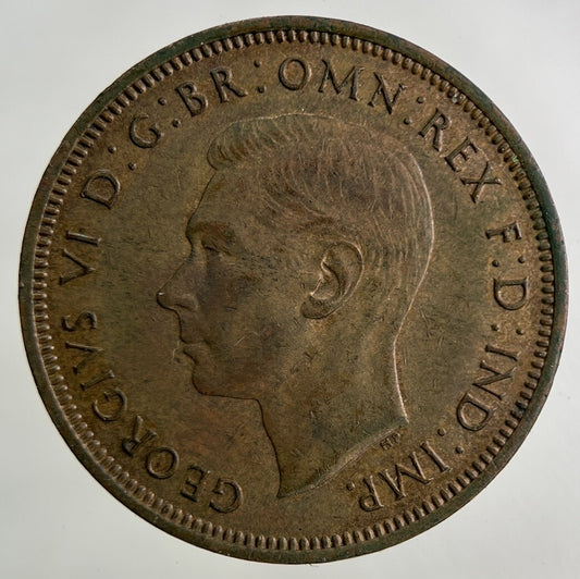 1945 George VI Half-Penny Coin | Very High Grade
