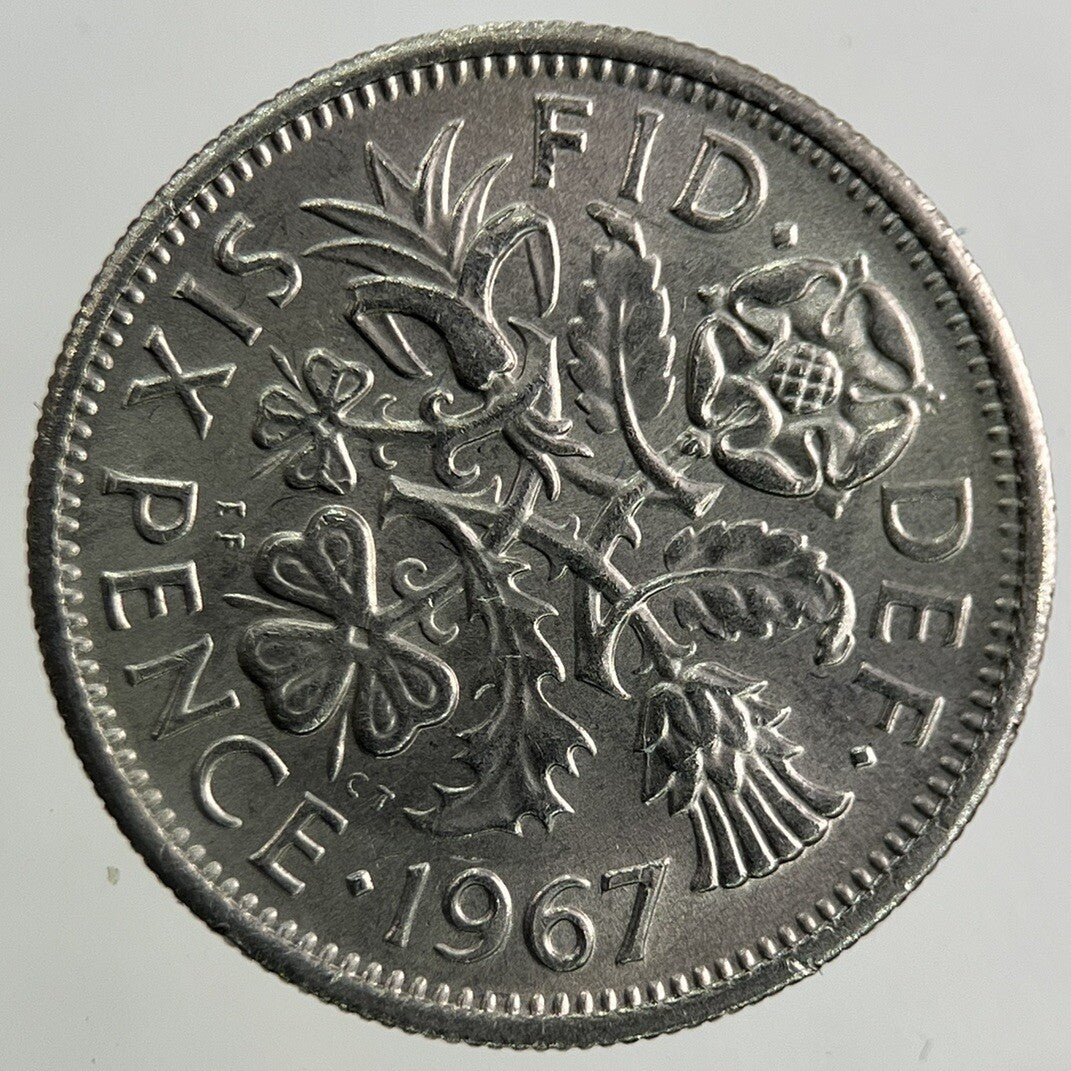 1967 Elizabeth II 2nd Sixpence Coin | Very Fine Grade