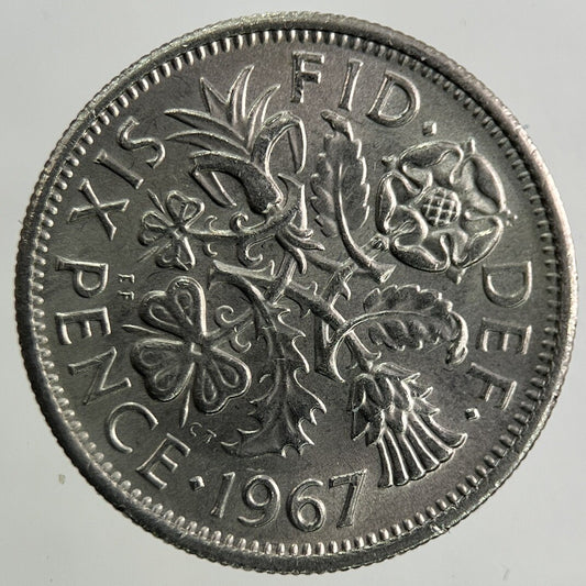 1967 Elizabeth II 2nd Sixpence Coin | Very Fine Grade