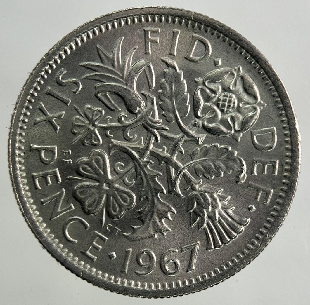 1967 Elizabeth II 2nd Sixpence Coin | Very Fine Grade