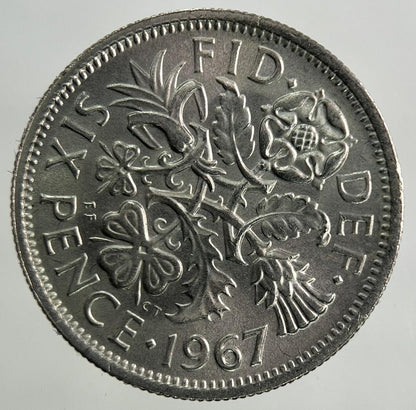 1967 Elizabeth II 2nd Sixpence Coin | Very Fine Grade