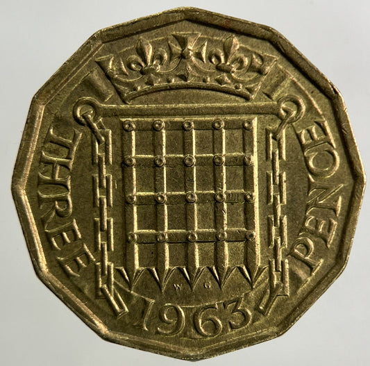 1963 Elizabeth II 2nd Threepence Coin | Very Fine Grade