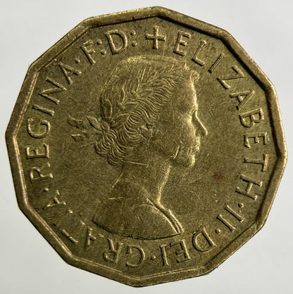 1963 Elizabeth II 2nd Threepence Coin | Very Fine Grade