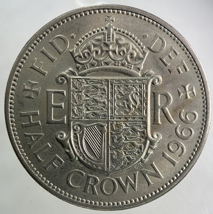 1966 Elizabeth II 2nd Half-Crown Coin | Fine Collectable Grade