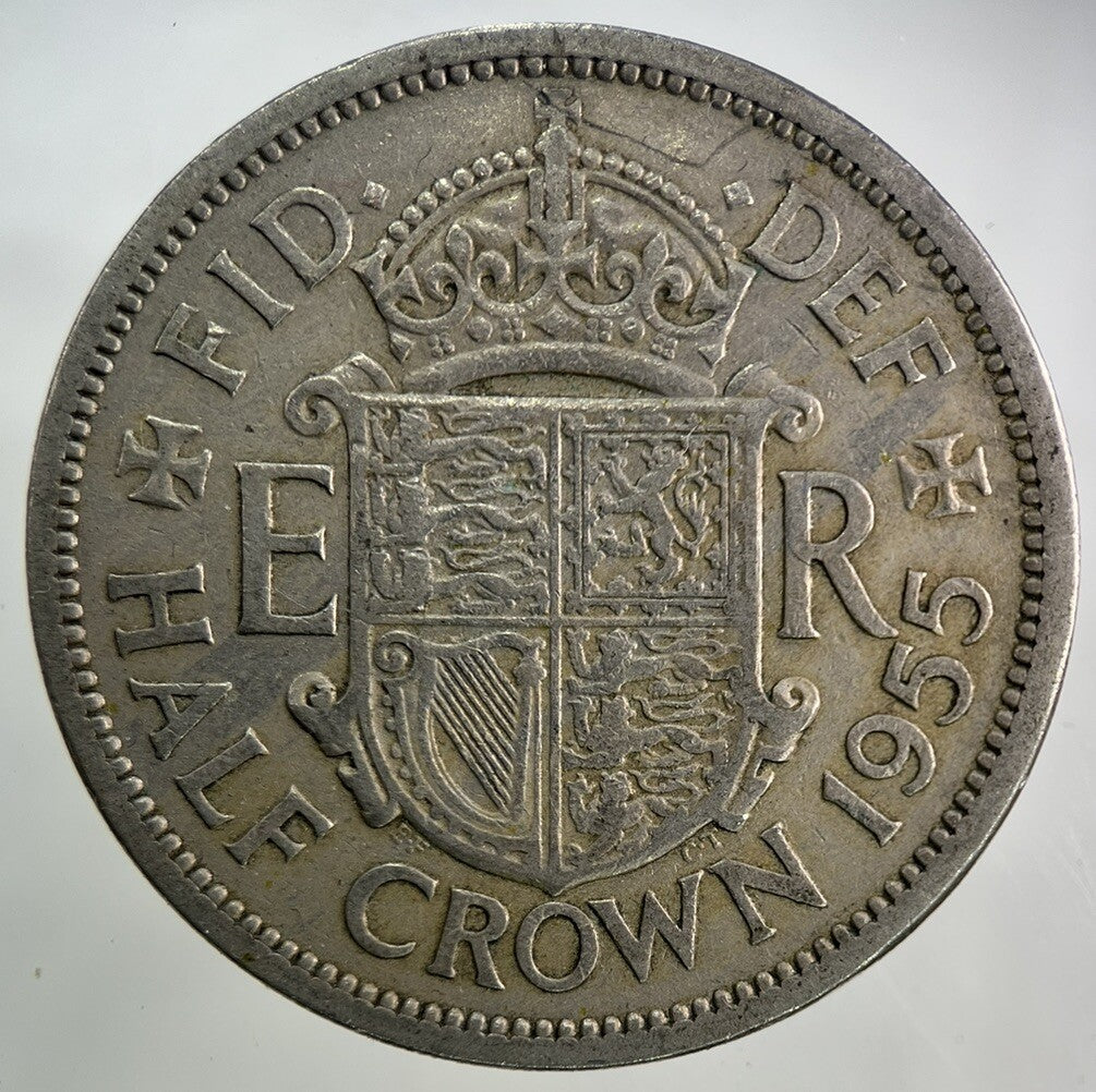 1955 Elizabeth II 2nd Half-Crown Coin | Fine Collectable Grade