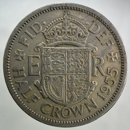 1955 Elizabeth II 2nd Half-Crown Coin | Fine Collectable Grade