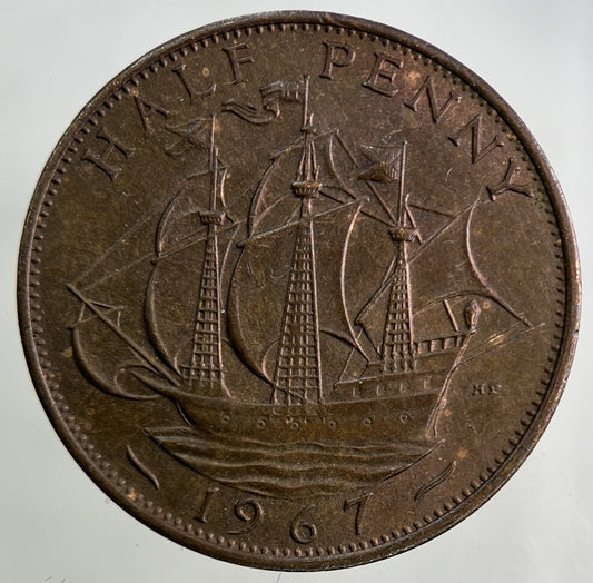 1967 Elizabeth II 2nd Half-Penny Coin | Fine Collectable Grade