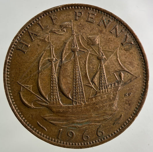 1966 Elizabeth II 2nd Half-Penny Coin | Fine Collectable Grade