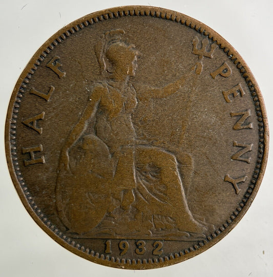 1932 George V Half-Penny Coin | Collectable Grade