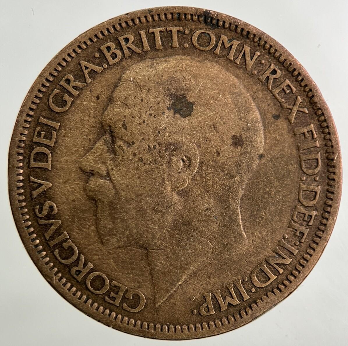 1927 George V Half-Penny Coin | Collectable Grade